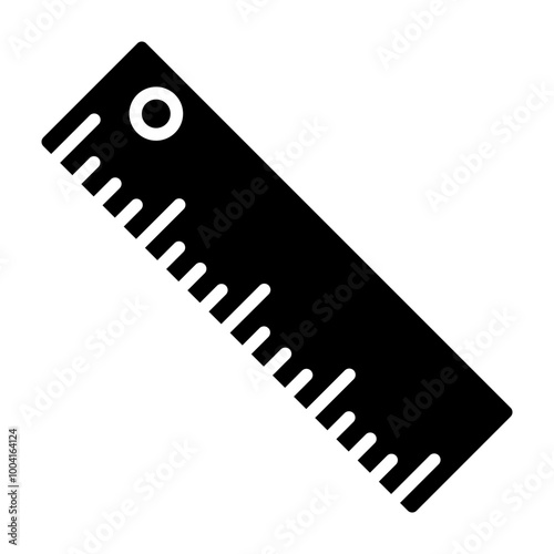 Ruler Glyph Icon Design