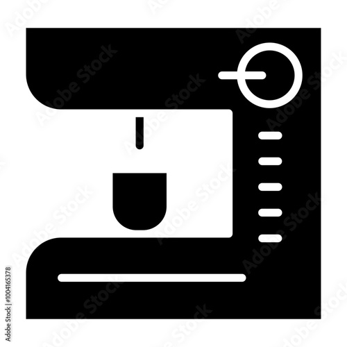 Coffee Machine Glyph Icon Design