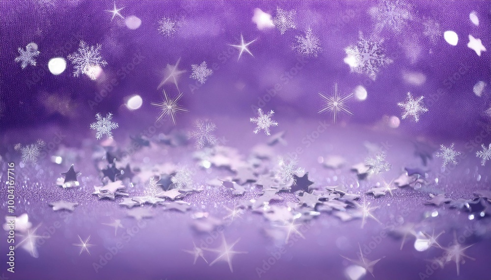 Christmas Background: A soft lavender backdrop with shimmering silver stars and light snowflake dust scattered throughout. Christmas Background: A soft lavender backdrop with shimmering silver stars and light snowflake dust scattered throughout.