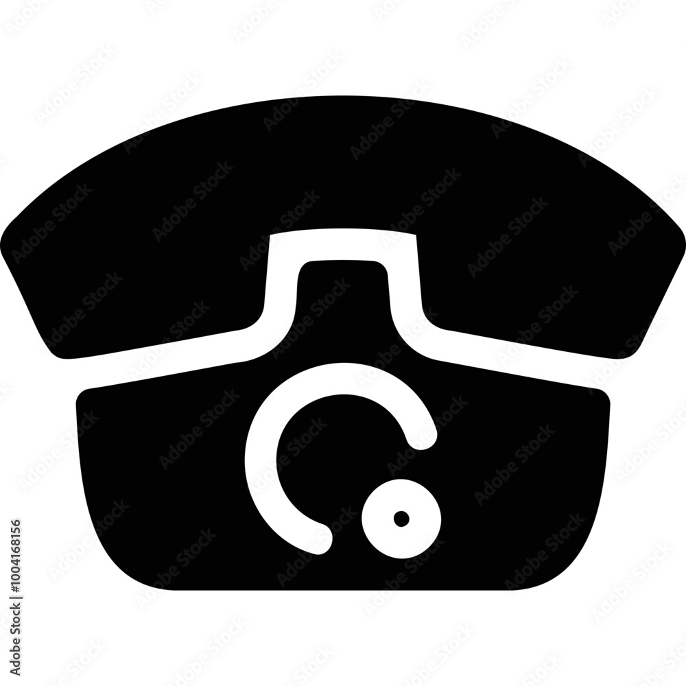 Simple vector icon landline phone Simple vector icon landline phone