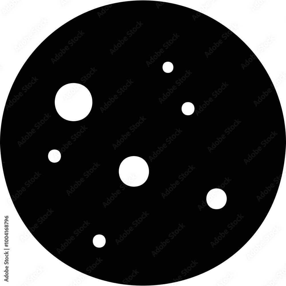 Simple vector icon moon phase full moon Simple vector icon moon phase full moon