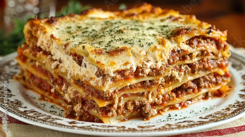 Wallpaper Mural Lasagne isolated illustration Torontodigital.ca