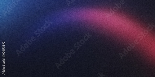 A curved arc of light with a gradient shifting from sapphire to neon pink, noise texture effect