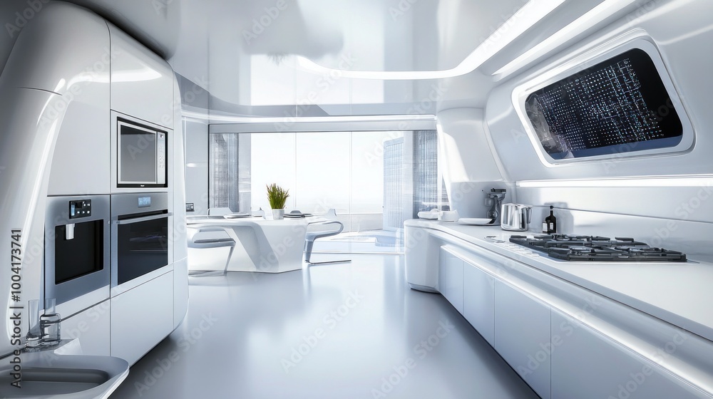 Futuristic Kitchen Interior Design Futuristic Kitchen Interior Design