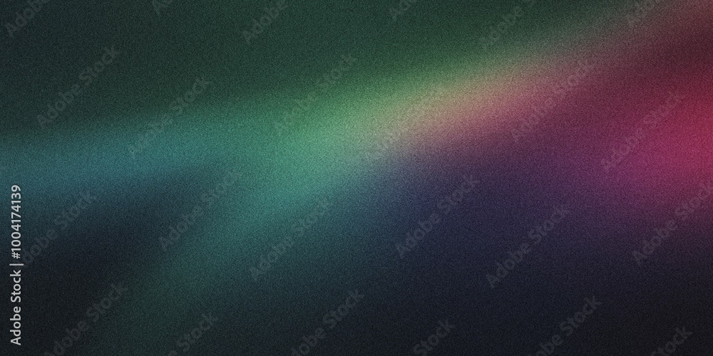 A curved arc of light with a gradient shifting from teal to violet, noise texture effect