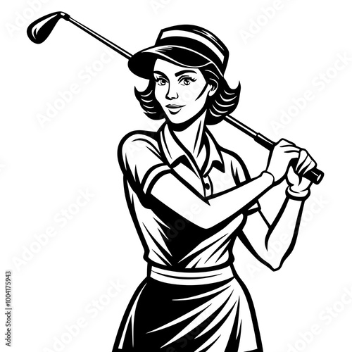 lady golfer