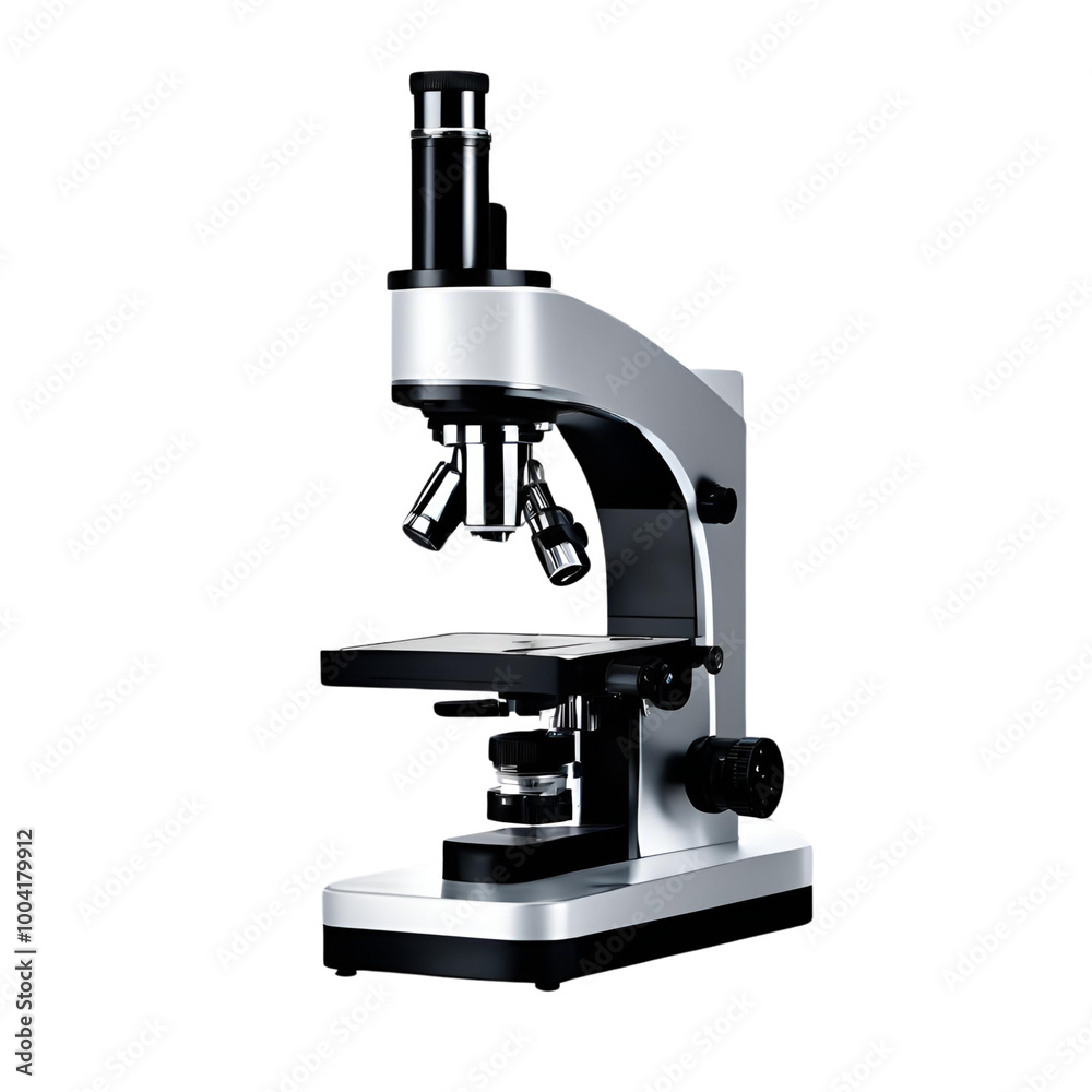 microscope isolated on white microscope isolated on white