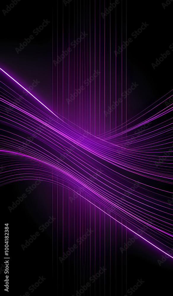 Dark grey background with purple glowing lines for social media post, business, advertising events Dark grey background with purple glowing lines for social media post, business, advertising events