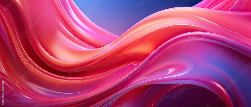 Abstract Pink Fluid Wave Abstract Pink Fluid Wave