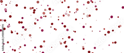 Glittering confetti on a transparent background. Holiday confetti png. red confetti falls from the sky.