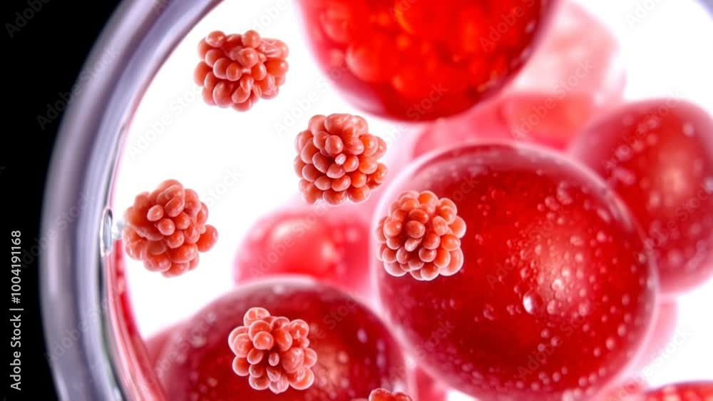 Exploring the intricate world of particles in red blood cells during a microscopic examination of human biology Exploring the intricate world of particles in red blood cells during a microscopic examination of human biology