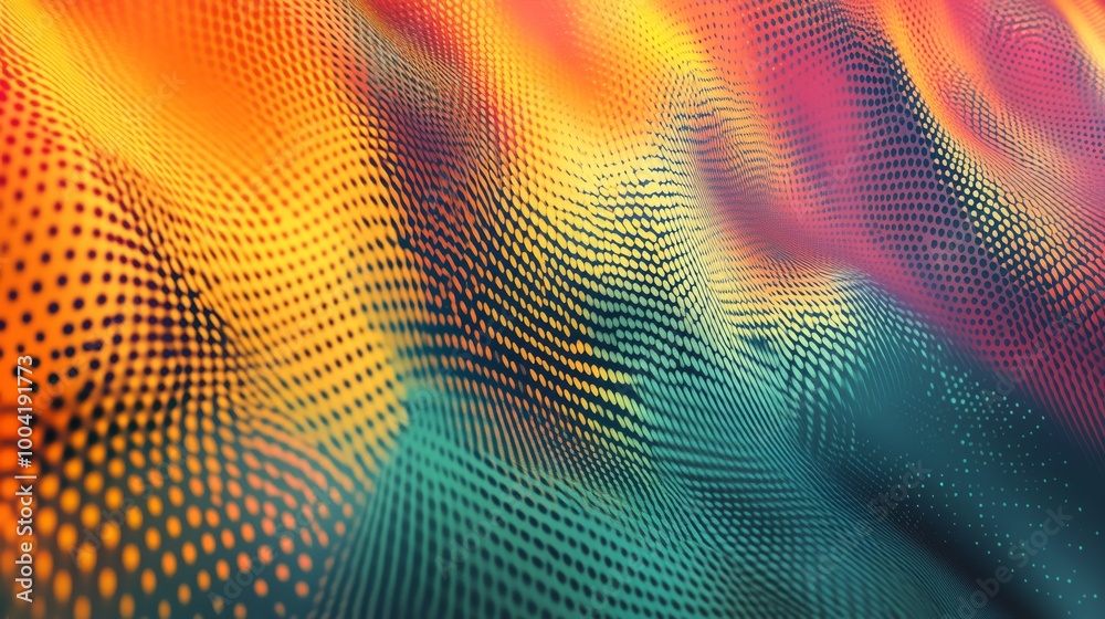 Abstract dots in a colorful halftone gradient, creating a vibrant and dynamic background texture Abstract dots in a colorful halftone gradient, creating a vibrant and dynamic background texture