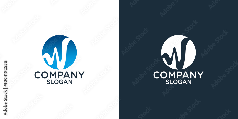 letter w abstract monogram with gradient colors logo design vector letter w abstract monogram with gradient colors logo design vector