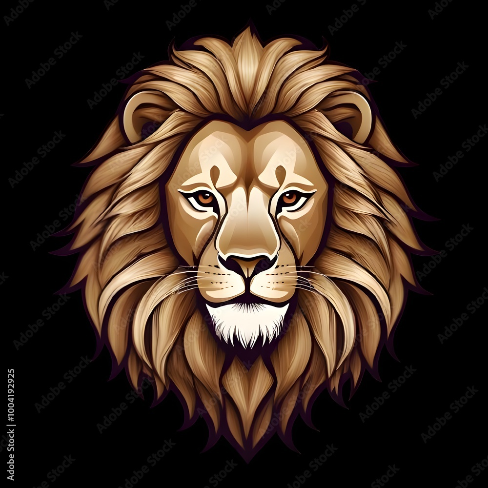 lion head illustration logo lion head illustration logo