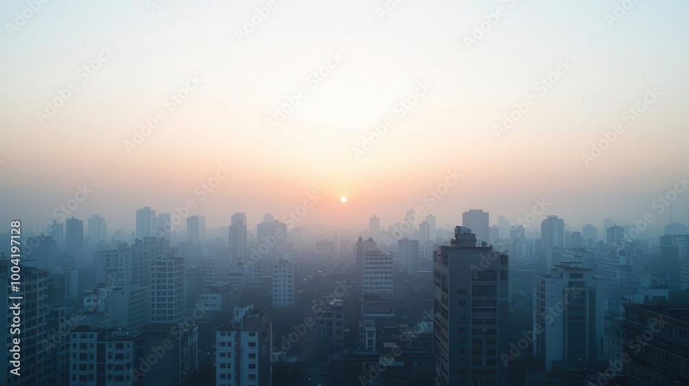 A developing country struggling with pollution and lack of clean air, contrasted with clean, green cities in wealthier nations environmental inequality, global disparity A developing country struggling with pollution and lack of clean air, contrasted with clean, green cities in wealthier nations environmental inequality, global disparity