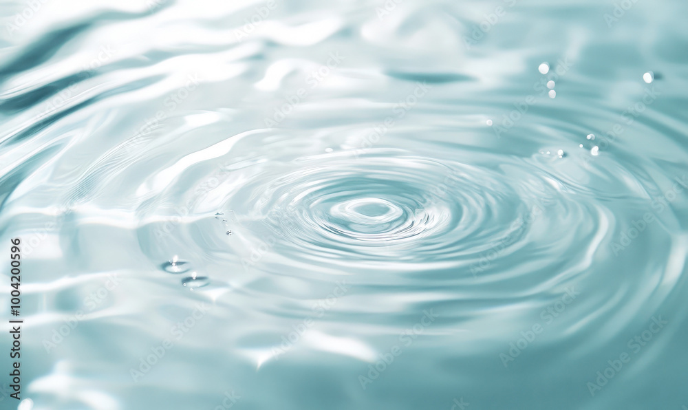 Captivating ripples dance gracefully on the surface of clear water, reflecting soft sunlight in a tranquil setting. Generative AI Captivating ripples dance gracefully on the surface of clear water, reflecting soft sunlight in a tranquil setting. Generative AI