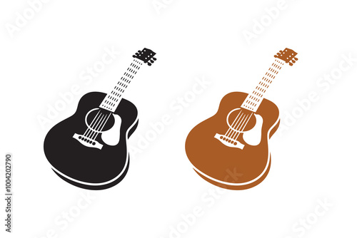 Guitar Design Acoustic guitar silhouette Illustration