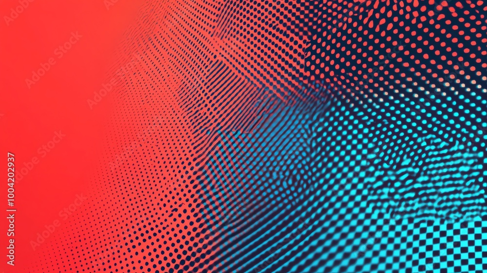 Abstract red and blue background with a polka dot pattern. Abstract red and blue background with a polka dot pattern.