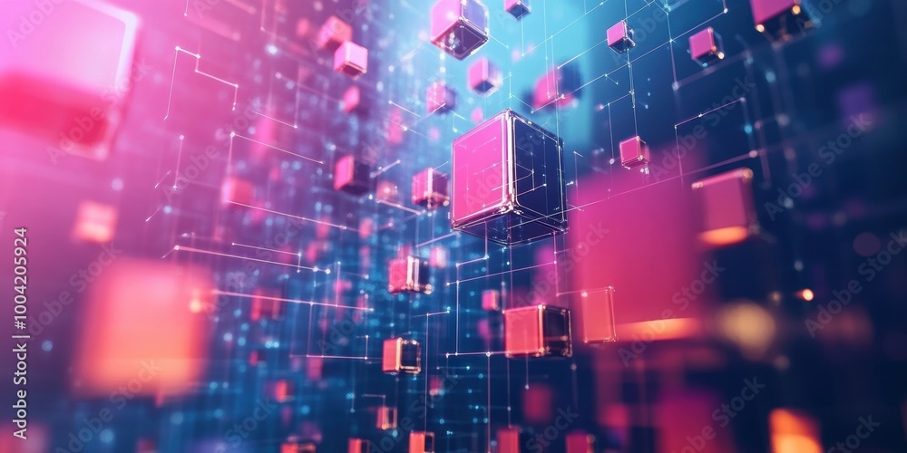 Fototapeta premium abstract 3d cubes background