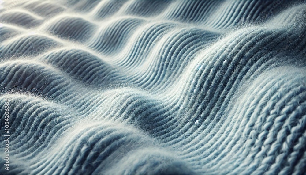 Obraz premium 青のウールのテクスチャ素材