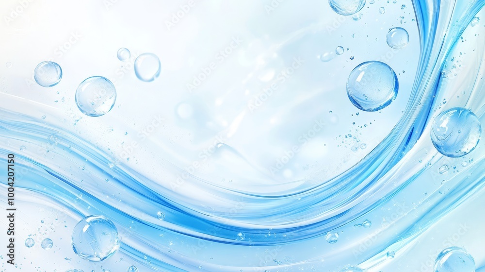 Aqua Molecular Bliss: Modern Blue Water Droplets Abstract for Skincare and Wellness Concepts Aqua Molecular Bliss: Modern Blue Water Droplets Abstract for Skincare and Wellness Concepts