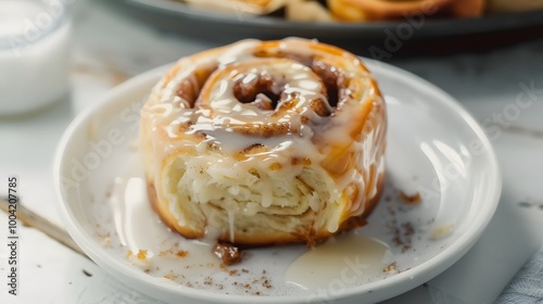  freshly baked cinnamon roll