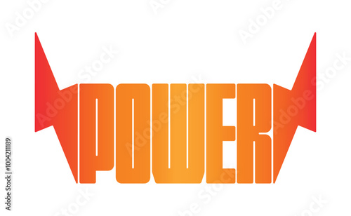 power concept with lightning symbol. power logo power concept for education, sports, business