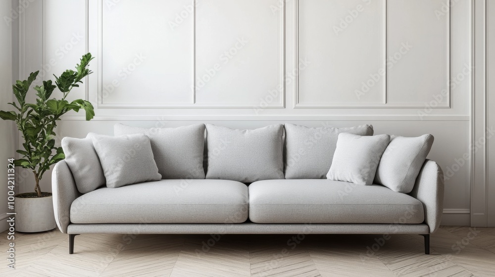 Fototapeta premium Elegant Minimalistic Living Room Interior