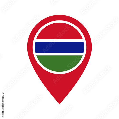 Free Download Gambia flag location icon - GFXLoad