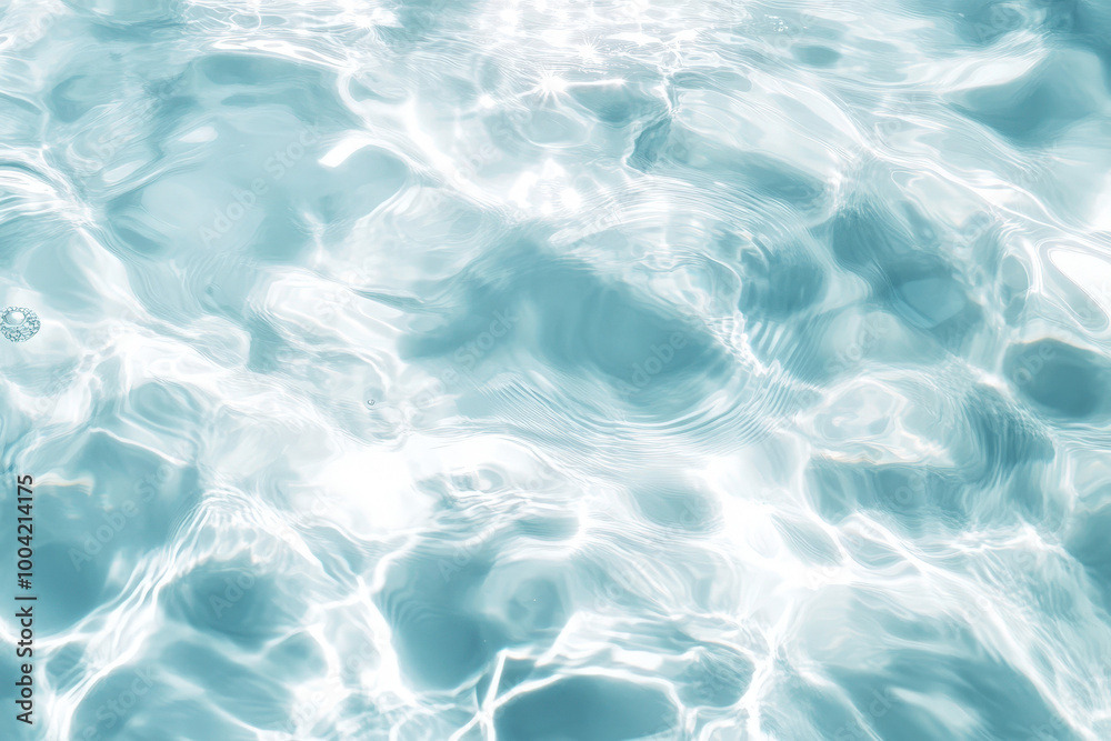 A tranquil pool captures the shimmering sunlight, creating mesmerizing patterns in the sparkling clear water during midday. Generative AI A tranquil pool captures the shimmering sunlight, creating mesmerizing patterns in the sparkling clear water during midday. Generative AI