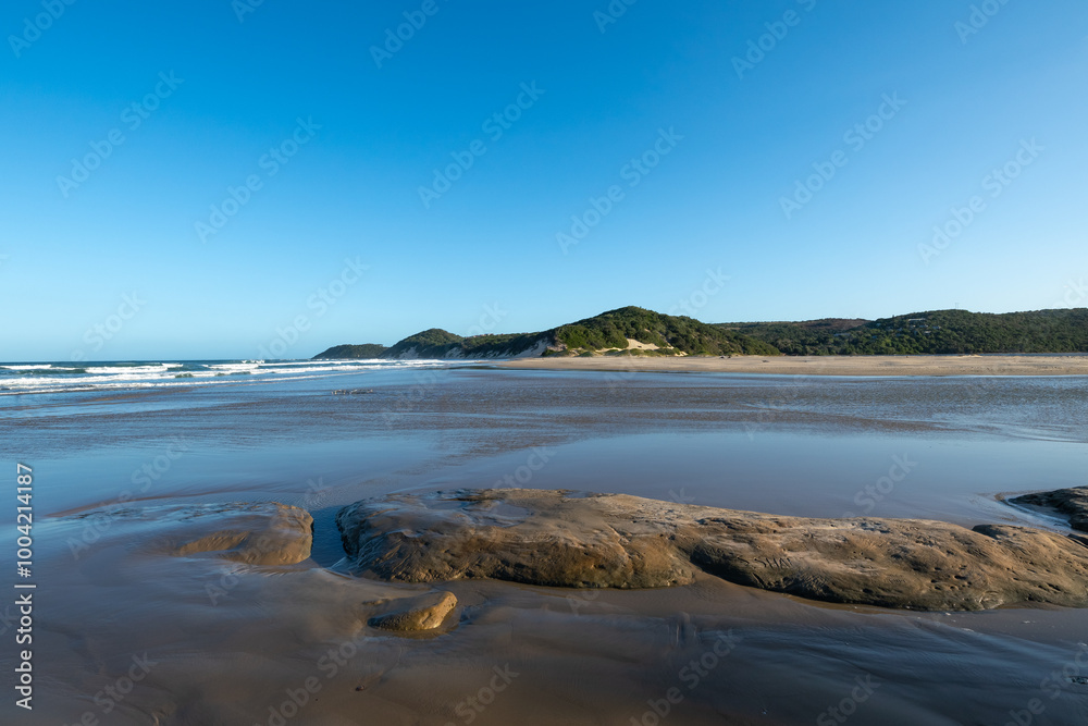 Beach of Chintsa, in Wild Coast, South Africa Beach of Chintsa, in Wild Coast, South Africa