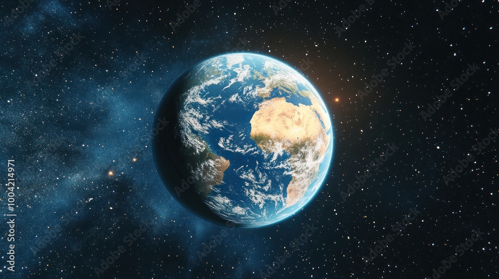 A stunning view of Earth from space, showcasing vibrant colors and intricate cloud patterns against the dark cosmos. A stunning view of Earth from space, showcasing vibrant colors and intricate cloud patterns against the dark cosmos.