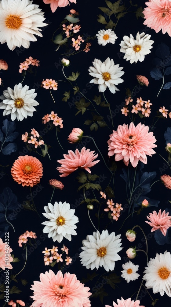 Flower pattern backgrounds petal.