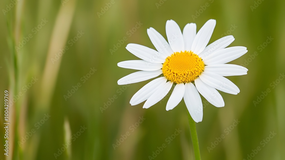 Obraz premium Close up chamomile flower blooming