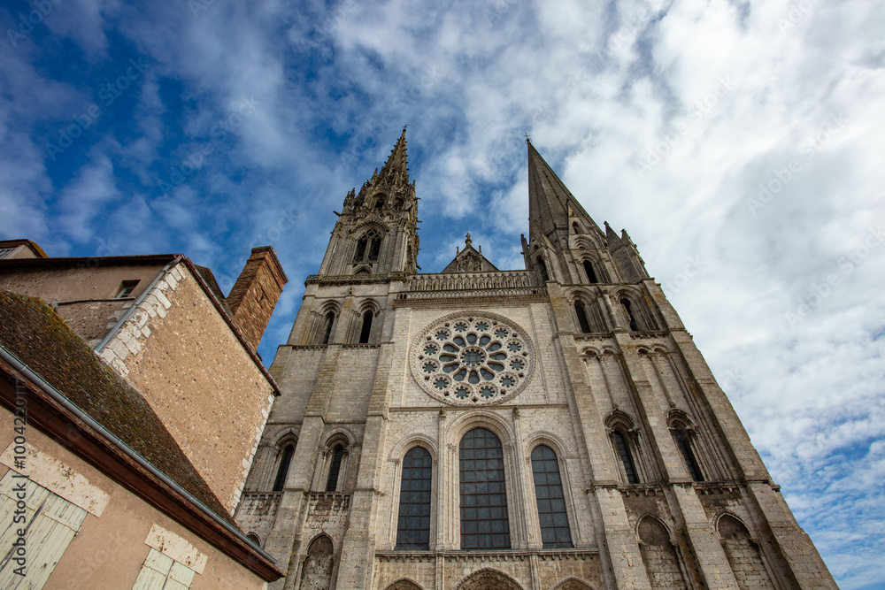 Notre Dame de Chatres Cathedral France Notre Dame de Chatres Cathedral France