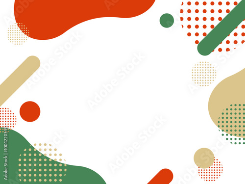 冬・クリスマスのキャンペーンやイベントなどのポップ なフレーム