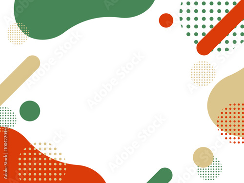 冬・クリスマスのキャンペーンやイベントなどのポップ なフレーム