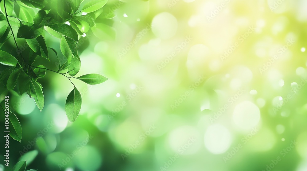 A serene backdrop of vibrant green leaves with soft sunlight filtering through, creating a calming atmosphere. A serene backdrop of vibrant green leaves with soft sunlight filtering through, creating a calming atmosphere.