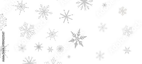 Snowflakes - Christmas Card - Snowflakes Of Paper In Frame