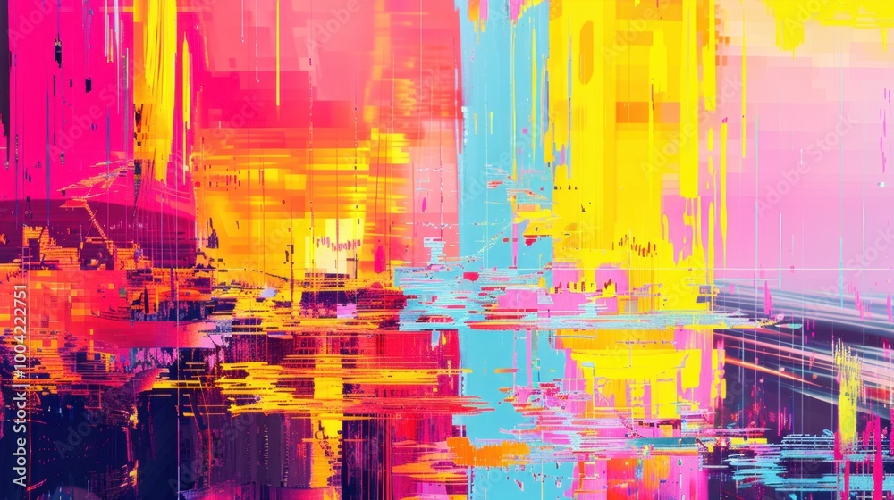 Fototapeta premium Abstract Colorful Digital Art for Creative Projects