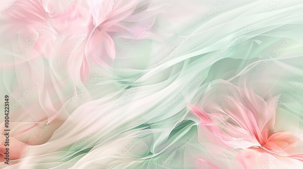 Soft Floral Abstract Seamless Background Design Soft Floral Abstract Seamless Background Design