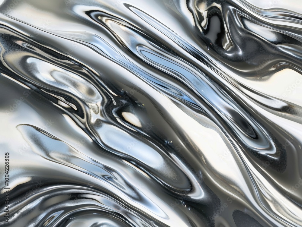 Abstract Silver Fluid Waves Background for Design Abstract Silver Fluid Waves Background for Design
