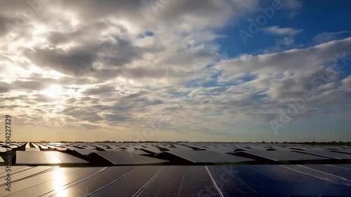 solar energy panels installed on home rooftop, slow parallax circle aerial shot of domestic photovoltaic panel. Sustainable and renewable source of clean energy icon
