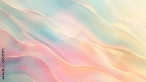 Soft Colorful Waves Abstract Background Design