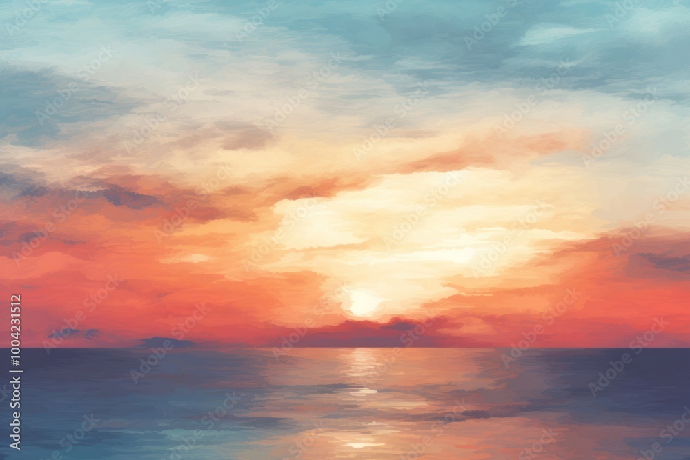 Fototapeta premium Sunset sky lanscape outdoors horizon nature.