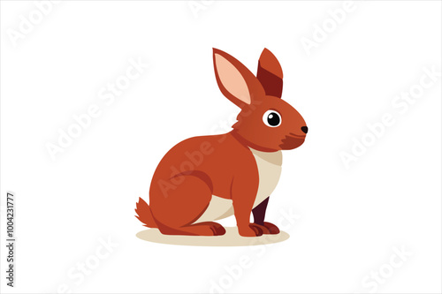  Cute Rabbit vector art illustration photo