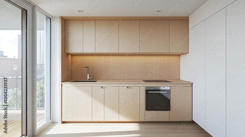 Minimalist Modern Kitchen Interior Design. Minimalist Modern Kitchen Interior Design.