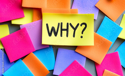 why message post-it note. question mark symbol. Business. Ask Symbol. Inquiry and Curiosity. photo