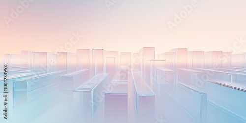 [A 3D glass typography poster with translucent text on a soft gradient background], featuring semi-transparent text, high resolution, high detail, masterpiece, 