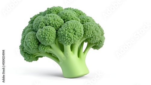 Minimal Broccoli, Pastel Green